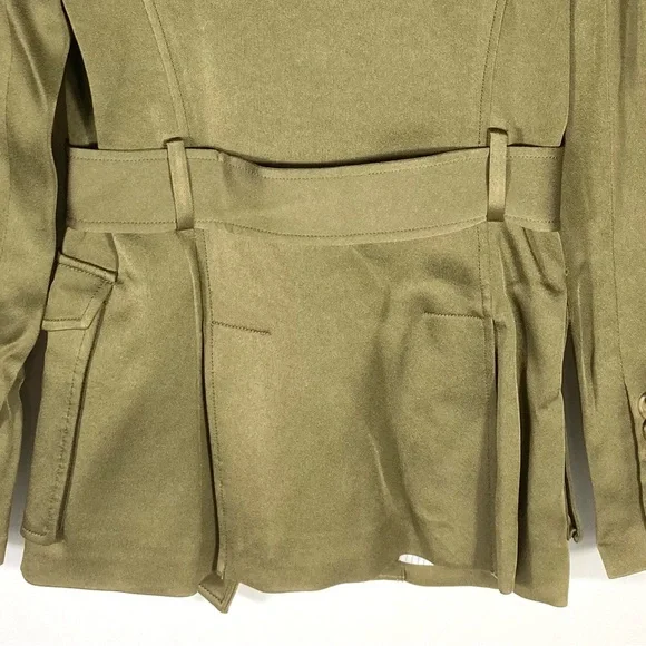 Veronica Beard Myla Dickey Jacket Olive Green Size 0 NWT